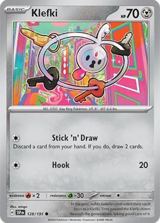 Klefki - 128/191 - Common Scarlet &amp; Violet: Surging Sparks Singles (Español)