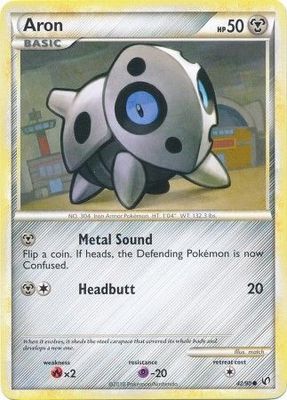 Aron - 42/90 - Common HGSS - Undaunted Singles