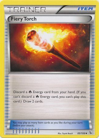 SJ Fiery Torch - 89/106 - Uncommon XY: Flashfire Singles