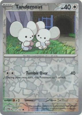 Tandemaus - 154/182 - Common Reverse Holo Scarlet &amp; Violet: Paradox Rift Reverse Holo Singles