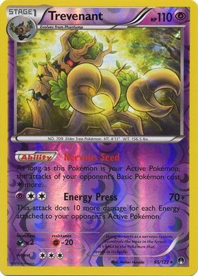 Trevenant - 65/122 - Rare Reverse Holo XY: Breakpoint Reverse Holo Singles