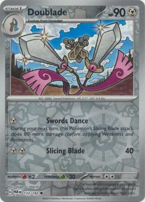 Doublade - 133/182 - Common Reverse Holo Scarlet &amp; Violet: Paradox Rift Reverse Holo Singles
