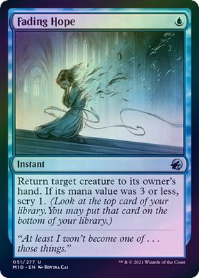 Fading Hope 051/277 - Foil Innistrad: Midnight Hunt Foil Singles