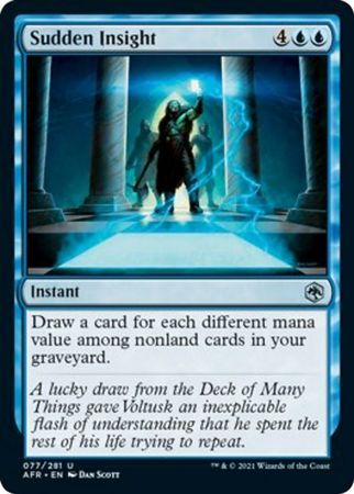 Sudden Insight 077/281 Adventures in the Forgotten Realms Singles (Español)