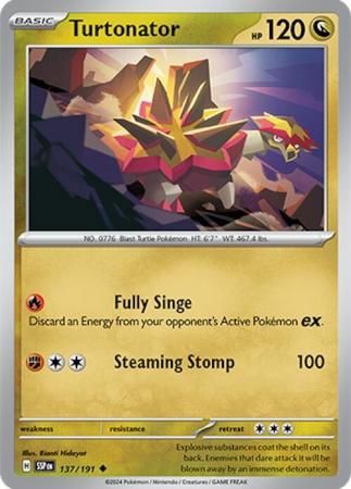 Turtonator - 137/191 - Uncommon Scarlet &amp; Violet: Surging Sparks Singles