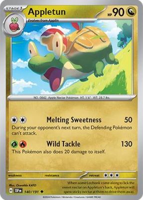Appletun - 140/191 - Uncommon Scarlet &amp; Violet: Surging Sparks Singles