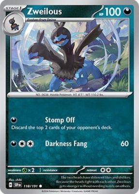 Zweilous - 118/191 - Common Scarlet &amp; Violet: Surging Sparks Singles