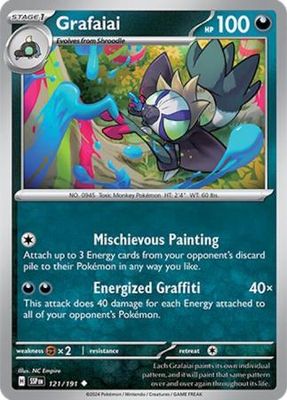 Grafaiai - 121/191 - Uncommon Scarlet &amp; Violet: Surging Sparks Singles