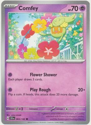 Comfey - 063/142 - Common Scarlet &amp; Violet: Stellar Crown Singles