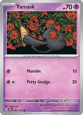 Yamask - 082/191 - Common Scarlet &amp; Violet: Surging Sparks Singles