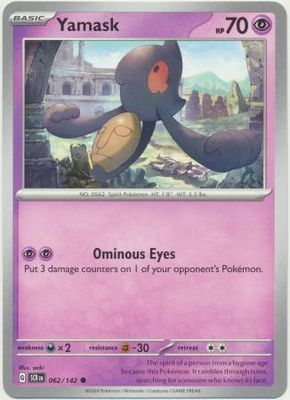 Yamask - 062/142 - Common Scarlet &amp; Violet: Stellar Crown Singles