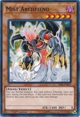 Mist Archfiend - SR06-EN011 - Common 1st Edition Lair of Darkness 1st Edition Singles (espanol)