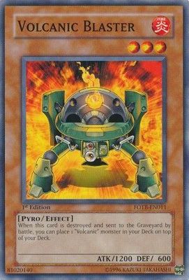 Volcanic Blaster - FOTB-EN011 - Common 1st Edition Force of the Breaker [FOTB] 1st Edition Singles