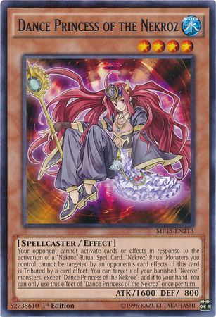 Dance Princess of the Nekroz - MP15-EN213 - Rare 1st Edition Yu-Gi-Oh! 2015 Mega-Tins [MP15]