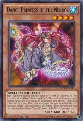 Dance Princess of the Nekroz - MP15-EN213 - Rare 1st Edition Yu-Gi-Oh! 2015 Mega-Tins [MP15]