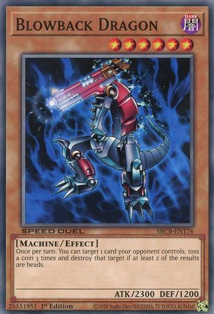 Blowback Dragon - SBCB-EN176 - Common 1st Edition Speed Duel Battle City Box 1st Edition Singles