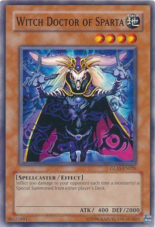 Witch Doctor of Sparta - GLAS-EN026 - Common Unlimited Gladiator&#39;s Assault [GLAS] Unlimited Singles