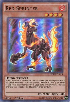 Red Sprinter - HSRD-EN015 - Super Rare 1st Edition High-Speed Riders 1st Edition Singles