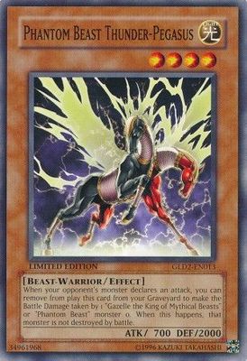 Phantom Beast Thunder-Pegasus - GLD2-EN013 - Common Gold Series 2 (2009) [GLD2]