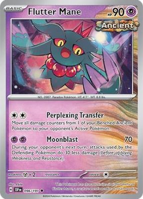 Flutter Mane - 096/191 - Uncommon Scarlet &amp; Violet: Surging Sparks Singles (Espanol)