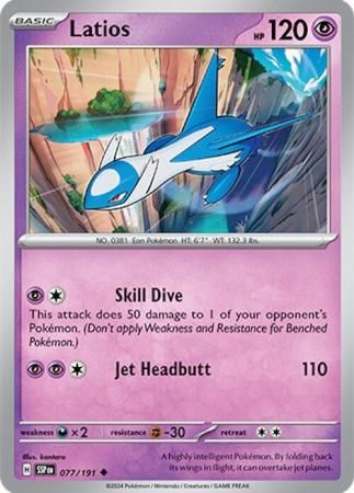Latios - 077/191 - Uncommon Scarlet &amp; Violet: Surging Sparks Singles