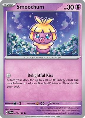 Smoochum - 075/191 - Common Scarlet &amp; Violet: Surging Sparks Singles