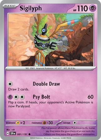 Sigilyph - 081/191 - Common Scarlet &amp; Violet: Surging Sparks Singles (Español)