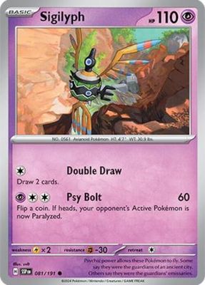 Sigilyph - 081/191 - Common Scarlet &amp; Violet: Surging Sparks Singles (Español)