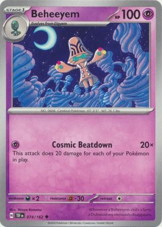 Beheeyem - 074/162 - Uncommon Scarlet &amp; Violet: Temporal Forces Singles