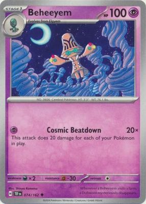 Beheeyem - 074/162 - Uncommon Scarlet &amp; Violet: Temporal Forces Singles