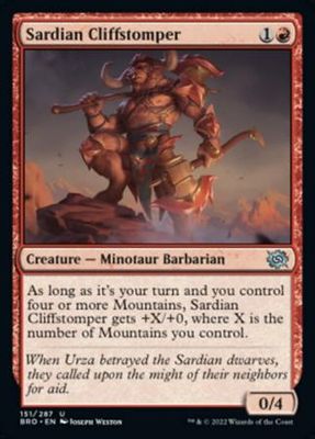 Sardian Cliffstomper 151/287 The Brothers&#39; War Singles