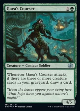 Gaea&#39;s Courser 181/287 The Brothers&#39; War Singles