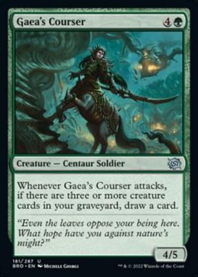 Gaea&#39;s Courser 181/287 The Brothers&#39; War Singles