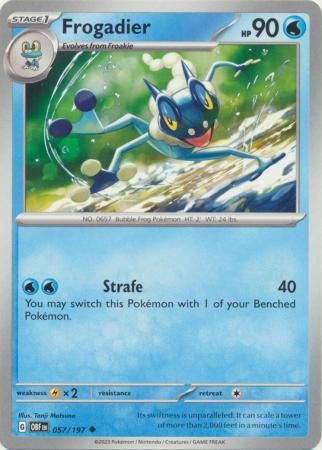 Frogadier - 057/197 - Uncommon Scarlet &amp; Violet: Obsidian Flames Singles