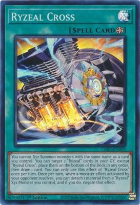 Ryzeal Cross - CRBR-EN009 - Super Rare 1st Edition Crossover Breakers 1st Edition Singles