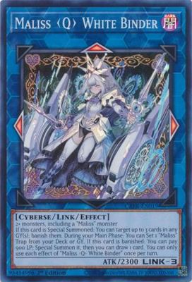 Maliss Q White Binder - CRBR-EN019 - Super Rare 1st Edition Crossover Breakers 1st Edition Singles