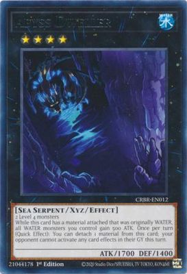 Abyss Dweller - CRBR-EN012 - Rare 1st Edition Crossover Breakers 1st Edition Singles