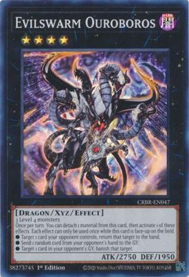 Evilswarm Ouroboros - CRBR-EN047 - Super Rare 1st Edition Crossover Breakers 1st Edition Singles