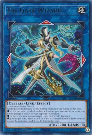 Tri-Gate Wizard - CRBR-EN050 - Rare 1st Edition Crossover Breakers 1st Edition Singles