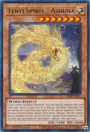Tenyi Spirit - Ashuna - CRBR-EN055 - Rare 1st Edition Crossover Breakers 1st Edition Singles