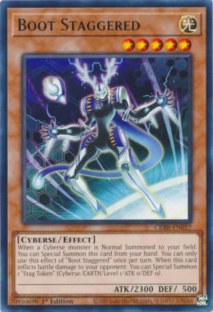 Boot Staggered - CRBR-EN057 - Rare 1st Edition Crossover Breakers 1st Edition Singles