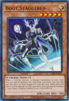Boot Staggered - CRBR-EN057 - Rare 1st Edition Crossover Breakers 1st Edition Singles
