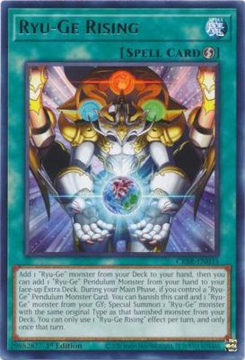 Ryu-Ge Rising - CRBR-EN035 - Rare 1st Edition Crossover Breakers 1st Edition Singles
