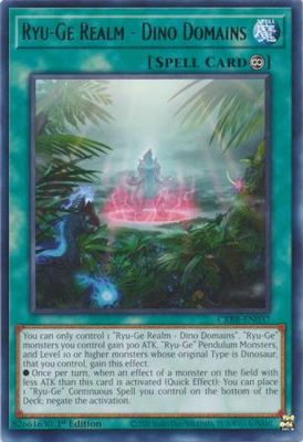 Ryu-Ge Realm - Dino Domains - CRBR-EN037 - Rare 1st Edition Crossover Breakers 1st Edition Singles