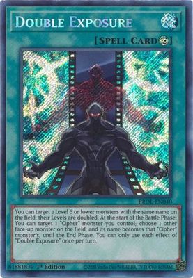 Double Exposure - BROL-EN040 - Secret Rare 1st Edition Brothers of Legend 1st Edition Singles