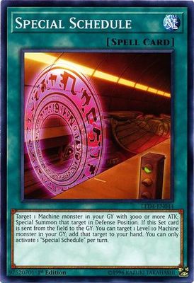 Special Schedule - LED4-EN044 - Common 1st Edition Legendary Duelists: Sisters of the Rose 1st Edition Singles (espanol)