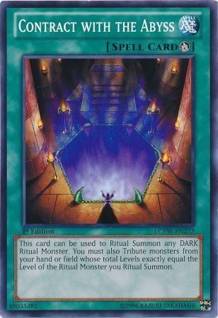 Contract with the Abyss - LCYW-EN273 - Common 1st Edition Legendary Collection 3: Yugi&#39;s World 1st Edition Singles