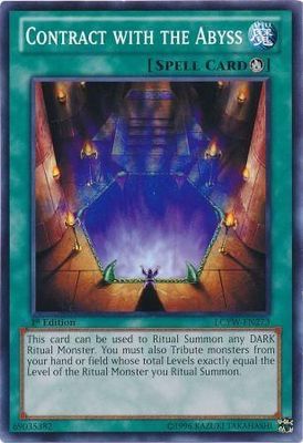 Contract with the Abyss - LCYW-EN273 - Common 1st Edition Legendary Collection 3: Yugi&#39;s World 1st Edition Singles