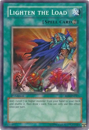 Lighten the Load - RDS-EN047 - Common 1st Edition Rise of Destiny [RDS] 1st Edition Singles