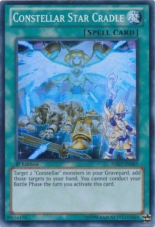 Constellar Star Cradle - HA07-EN067 - Super Rare 1st Edition Hidden Arsenal 7: Knight of Stars 1st Edition Singles